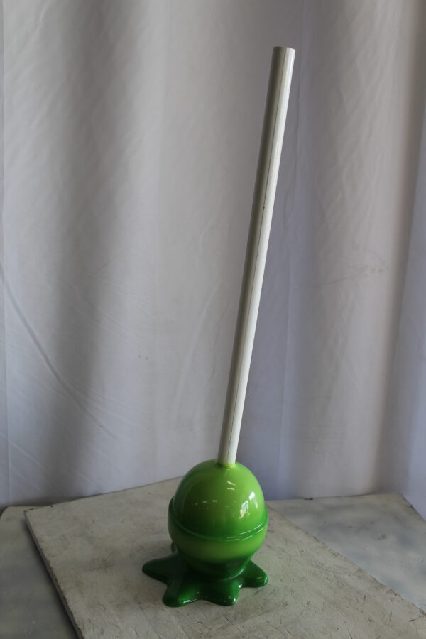 Green Oversized Fiberglass Lollipop Statue 10" x 10" x 34"H - Image 10