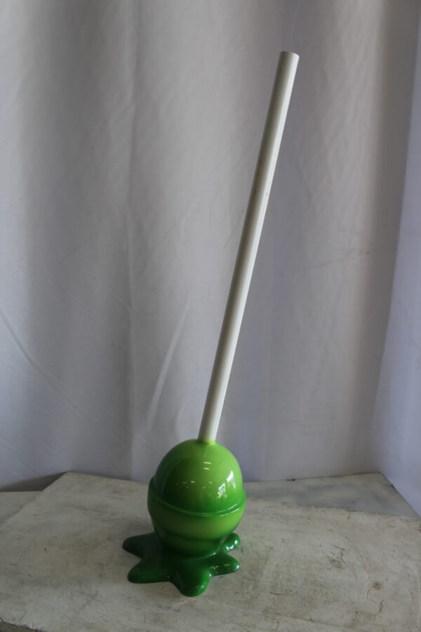 Green Oversized Fiberglass Lollipop Statue 10" x 10" x 34"H - Image 11