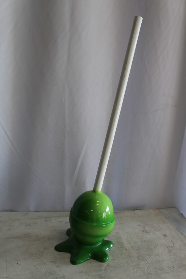 Green Oversized Fiberglass Lollipop Statue 10" x 10" x 34"H - Image 12
