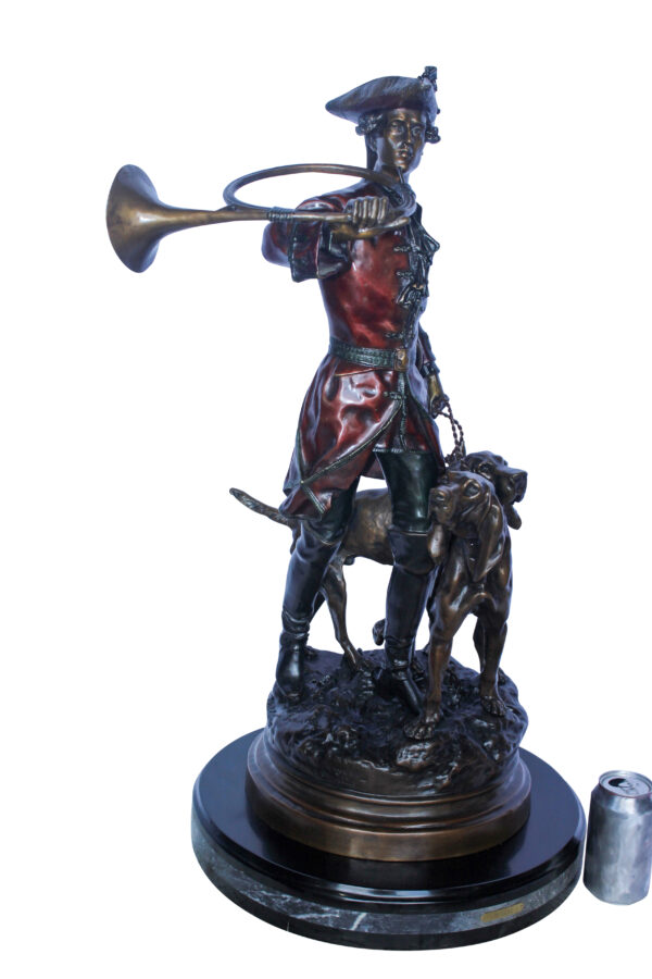 Hippolyte Moreau and Prosper Lecourtier Bronze Statue Replica 18" x 16" x 33"H