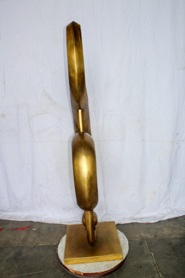 Treble Clef Music Note Giant Bronze Statue Gold Finish 27" x 18" x 67"H - Image 9