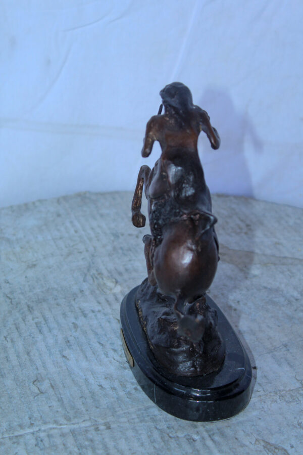 Cheyenne by Remington Bronze Statue Replica, Iconic Western Decor 9" x 3" x 9"H - Image 9