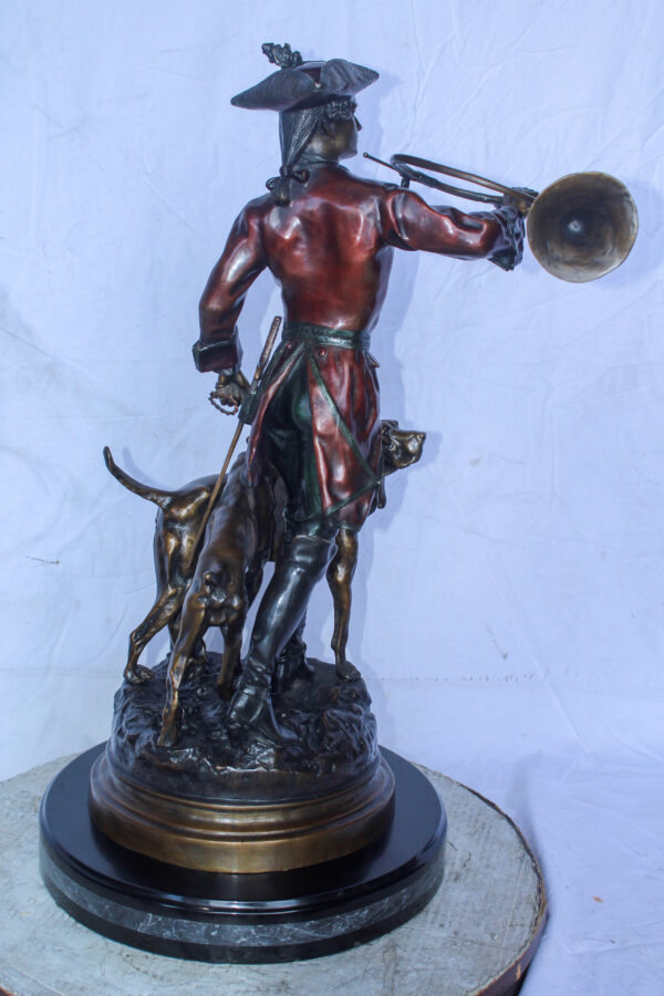 Hippolyte Moreau and Prosper Lecourtier Bronze Statue Replica 18" x 16" x 33"H - Image 8