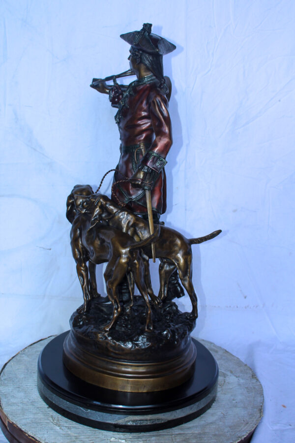 Hippolyte Moreau and Prosper Lecourtier Bronze Statue Replica 18" x 16" x 33"H - Image 10