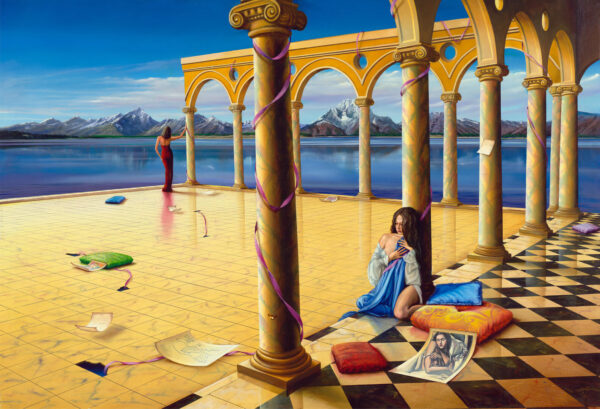 Orlando Quevedo Old Memories on Unstretched Canvas Medium, 30"x20"