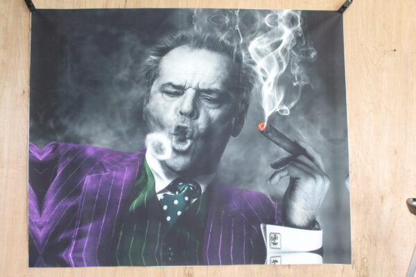 Jack Nicholson Cigar Rings Giant Canvas Painting Print Unstretched, 53"x44" - Image 2