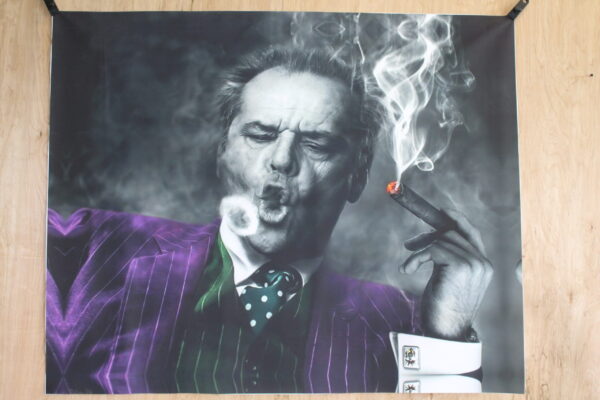 Jack Nicholson Cigar Rings Giant Canvas Painting Print Unstretched, 53"x44" - Image 3