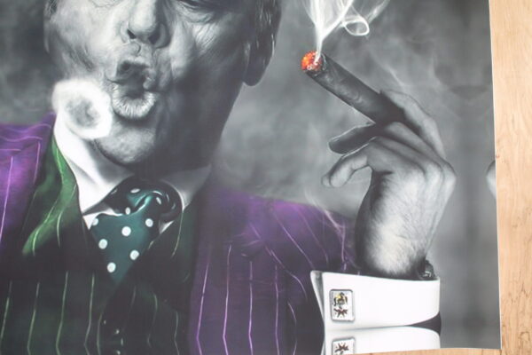 Jack Nicholson Cigar Rings Giant Canvas Painting Print Unstretched, 53"x44" - Image 8