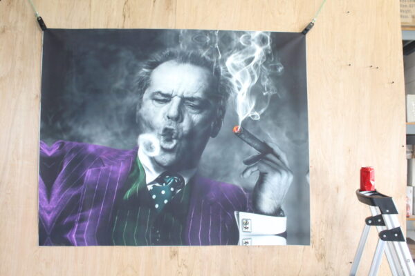 Jack Nicholson Cigar Rings Giant Canvas Painting Print Unstretched, 53"x44" - Image 10