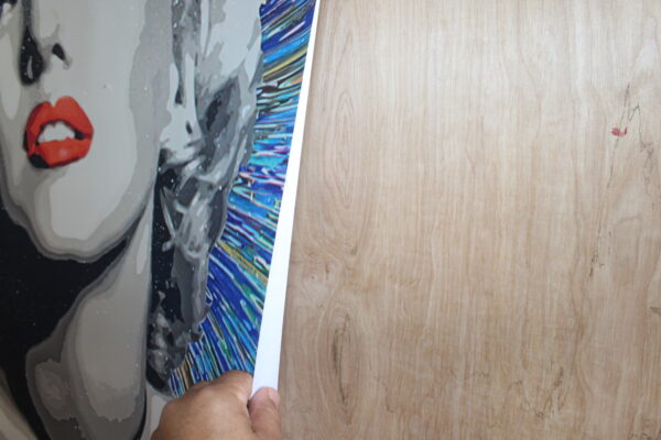 Giant Unstretched Canvas of Marilyn Monroe Pop Art, 63"x44" - Image 7