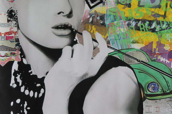 Love Is The Answer, Oliver Neilson Replica, a Giant Unstretched Canvas, 64"x44" - Image 7