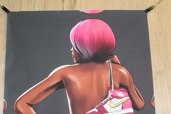 Louis Vuitton Retro Nike Jordan 1 fashion Giant Unstretched painting, 44"x64" - Image 2