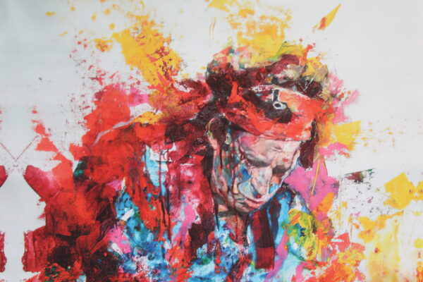 Pop Art Painting of Keith Richards, giant size Unstretched Canvas, 44"x64" - Image 5