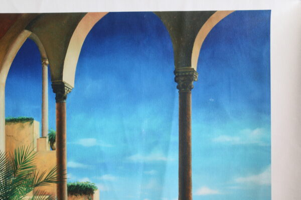 Orlando Quevedo Afternoon Painting on Unstretched Canvas Medium, 30"x20" - Image 5