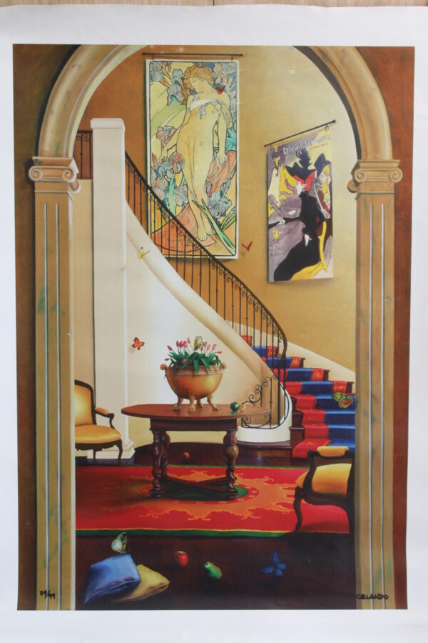 Happiness By Orlando Quevedo on Unstretched Canvas Medium, 20"x30" - Image 3