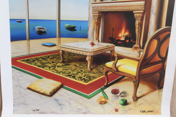 Orlando Quevedo By the Seashore on Unstretched Canvas Medium, 20"x30" - Image 8