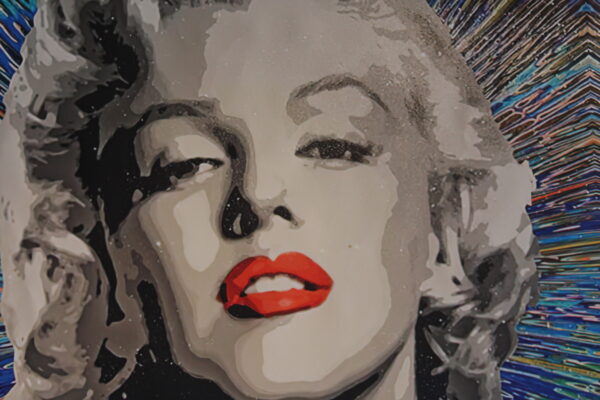 Giant Unstretched Canvas of Marilyn Monroe Pop Art, 63"x44" - Image 10