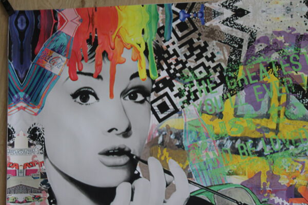 Love Is The Answer, Oliver Neilson Replica, a Giant Unstretched Canvas, 64"x44" - Image 9