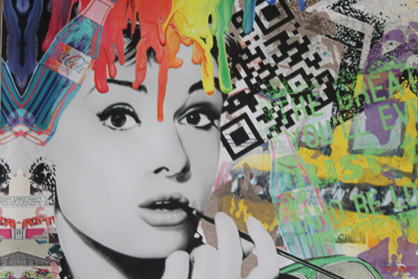Love Is The Answer, Oliver Neilson Replica, a Giant Unstretched Canvas, 64"x44" - Image 11