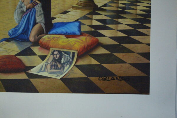 Orlando Quevedo Old Memories on Unstretched Canvas Medium, 30"x20" - Image 3