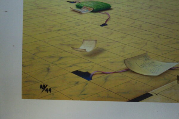 Orlando Quevedo Old Memories on Unstretched Canvas Medium, 30"x20" - Image 4
