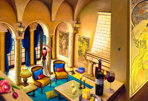 True Love by Orlando Quevedo on Unstretched Canvas SM., 20"x15"