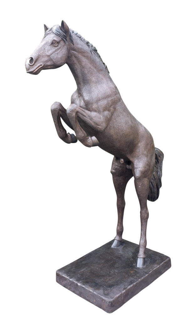 Life Size Rearing Horse Bronze Statue Outdoor Equestrian Art 58" x 21" x 76"H - Image 3