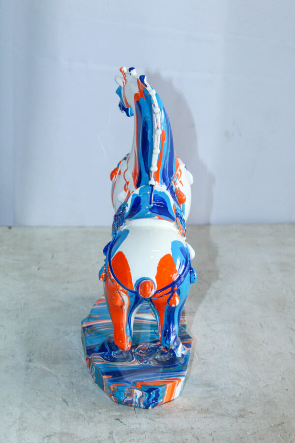 Modern Color Splash Horse Statue Tabletop Home Decor 13" x 6" x 13"H - Image 4