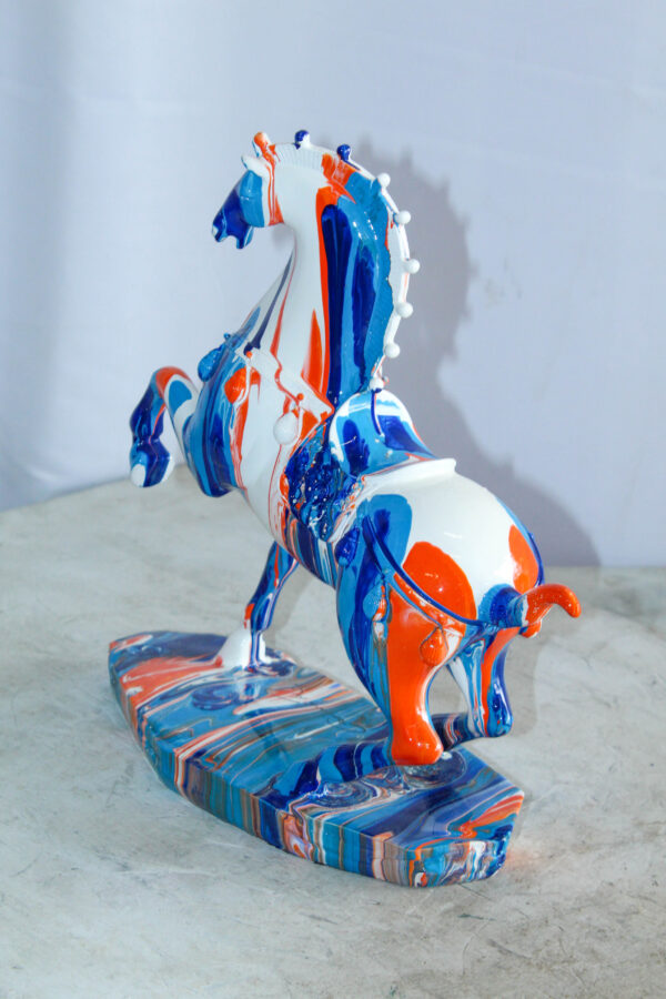 Modern Color Splash Horse Statue Tabletop Home Decor 13" x 6" x 13"H - Image 5