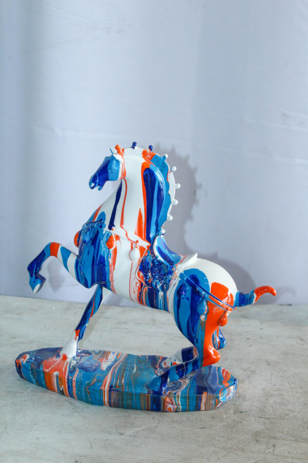 Modern Color Splash Horse Statue Tabletop Home Decor 13" x 6" x 13"H - Image 6