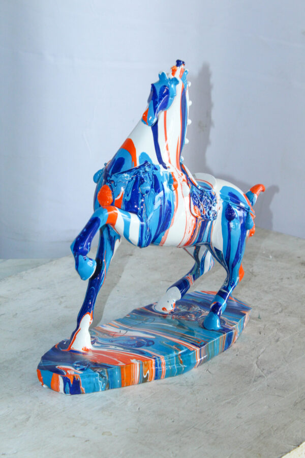 Modern Color Splash Horse Statue Tabletop Home Decor 13" x 6" x 13"H - Image 8