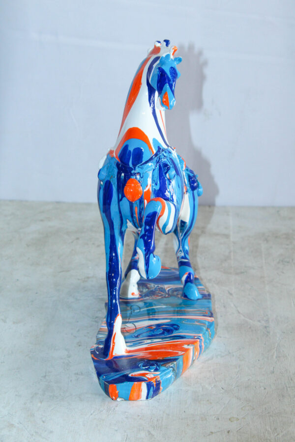 Modern Color Splash Horse Statue Tabletop Home Decor 13" x 6" x 13"H - Image 9