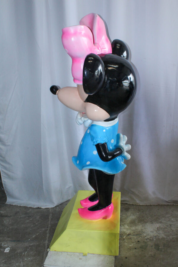Large Cartoon Mouse Character Statue With Hands On Hips 22" x 29" x 70"H - Image 10