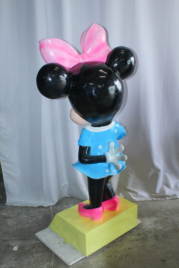Large Cartoon Mouse Character Statue With Hands On Hips 22" x 29" x 70"H - Image 9