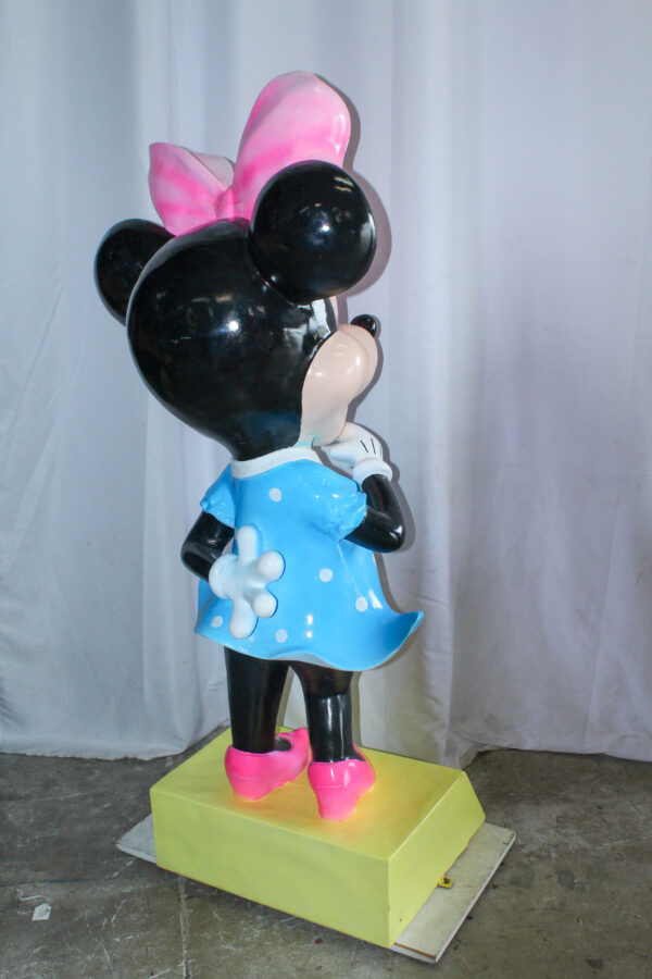 Large Cartoon Mouse Character Statue With Hands On Hips 22" x 29" x 70"H - Image 8