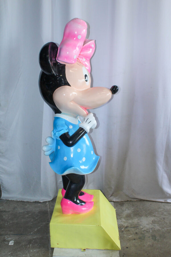 Large Cartoon Mouse Character Statue With Hands On Hips 22" x 29" x 70"H - Image 7