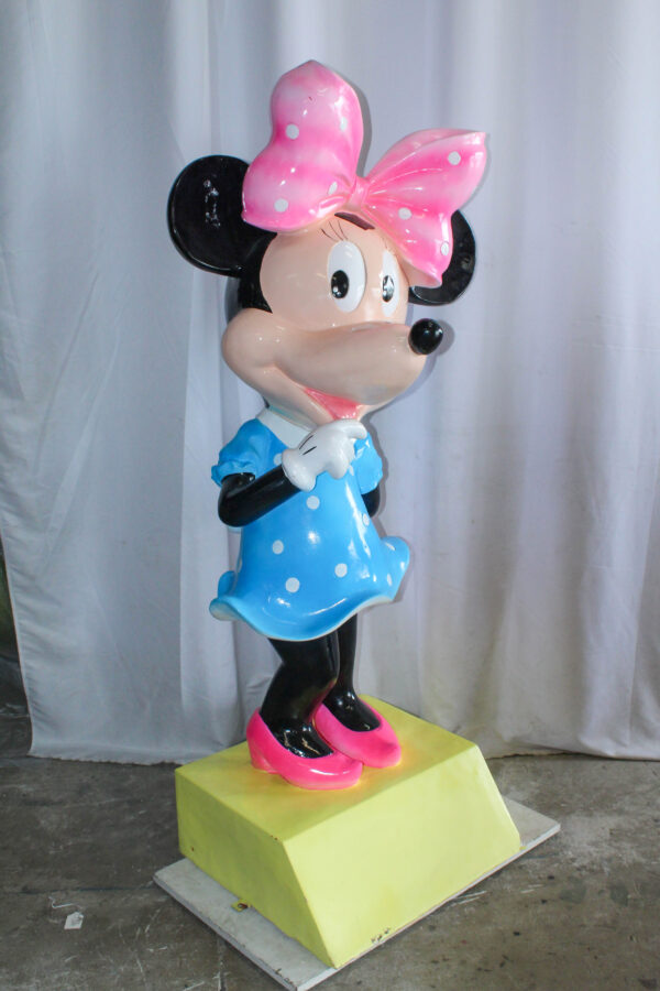 Large Cartoon Mouse Character Statue With Hands On Hips 22" x 29" x 70"H - Image 6