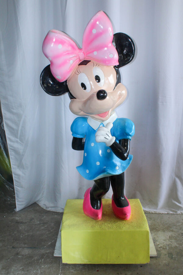 Large Cartoon Mouse Character Statue With Hands On Hips 22" x 29" x 70"H - Image 4