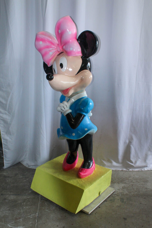 Large Cartoon Mouse Character Statue With Hands On Hips 22" x 29" x 70"H - Image 13