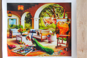 Orlando Quevedo A Day in Paradise Giclee Original Painting, 24"x20"