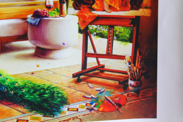 Orlando Quevedo A Day in Paradise Giclee Original Painting, 24"x20" - Image 5