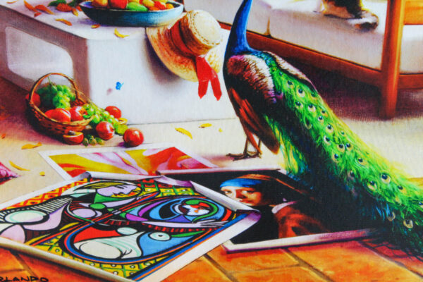 Orlando Quevedo A Day in Paradise Giclee Original Painting, 24"x20" - Image 6