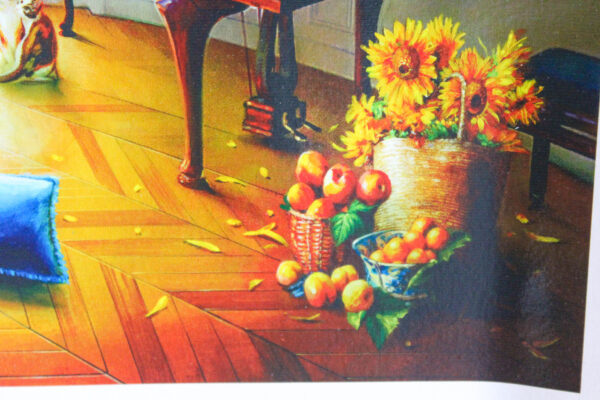 Orlando Ballerinas Getting Prepared Giclee Original Painting, 24"x20" - Image 3