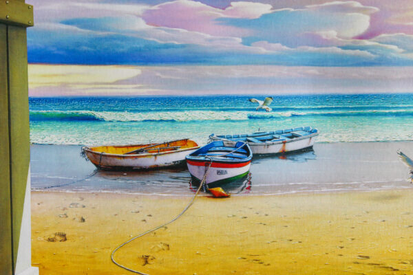 Micha Seashells Giclee on Canvas Limited Edition Of 99 Prints, 30"x17" - Image 6