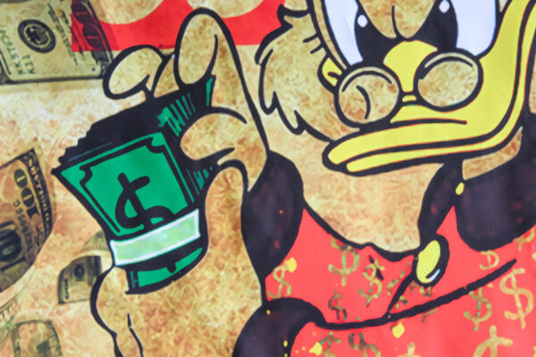 Pop Art Scrooge McDuck Supreme Money Painting Street Style, 46"x71" - Image 7