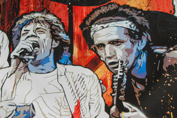 Rolling Stones Band, Giant Graphic Art Print Poster Music Backgrounds, 62"x42" - Image 5