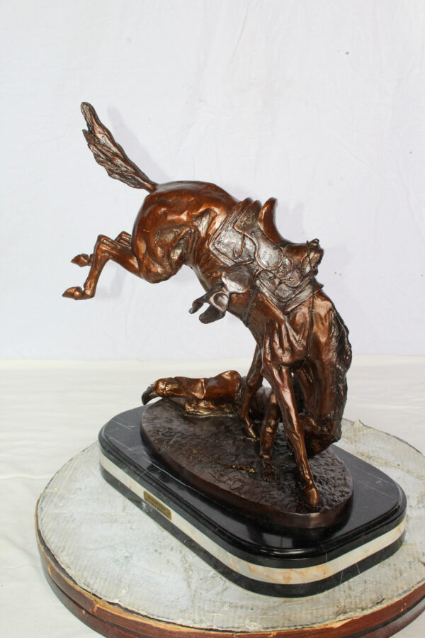 Wicked Pony Bronze Statue by Frederic Remington 19" x 11" x 23"H - Image 5
