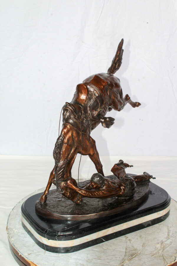Wicked Pony Bronze Statue by Frederic Remington 19" x 11" x 23"H - Image 7