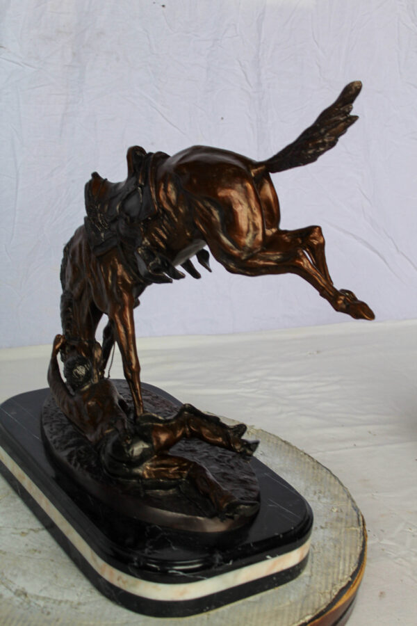 Wicked Pony Bronze Statue by Frederic Remington 19" x 11" x 23"H - Image 9