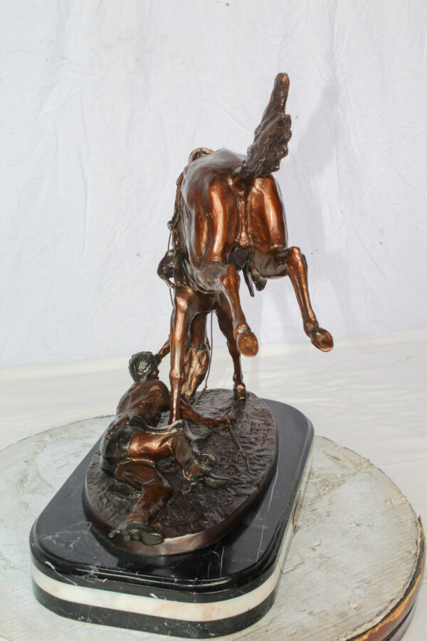 Wicked Pony Bronze Statue by Frederic Remington 19" x 11" x 23"H - Image 10